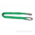 Poliester Sling Webbing mengangkat rata